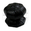 Door Hardware - Black Antique Center Door Knobs